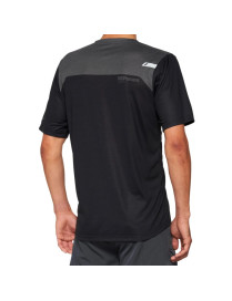 Jersey 100% Airmatic Short Sleeve Black/Charcoal